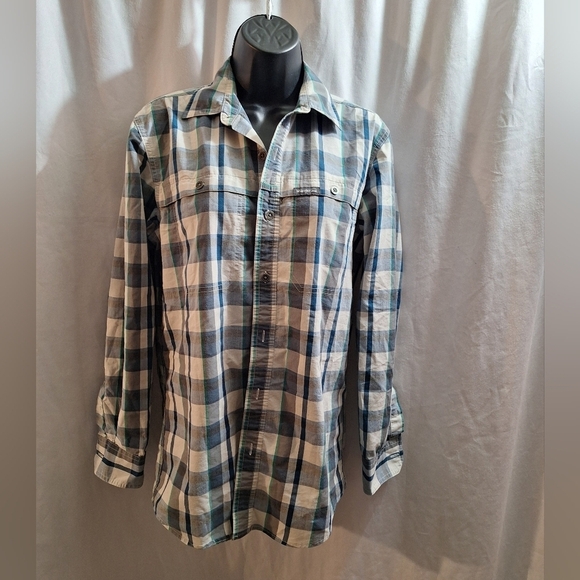 Wrangler small plaid button-down shirt size small - Picture 2 of 6